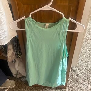 Lululemon Sculpt Green Muscle Tee Tank Top